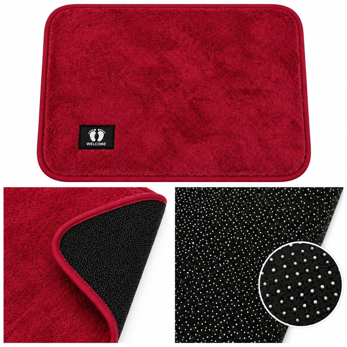 ALFOMBRA ANTIDESLIZANTE PARA BAÑO Y HOGAR BENELI HOME 58X38CM