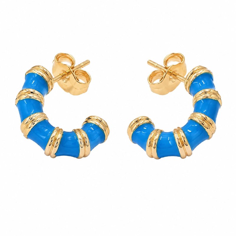 ARITOS DE ENCHAPE PARA DAMA 2CM