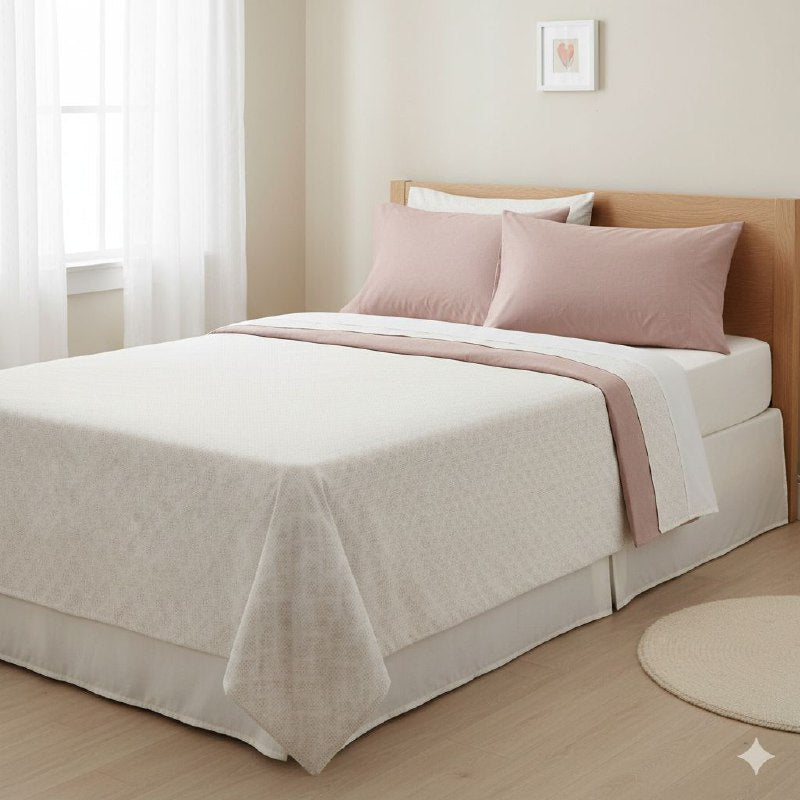 JUEGO DE SABANAS CAMERA DE 4 PIEZAS UNIPERSONAL BENELI HOME, 30 ESTILOS