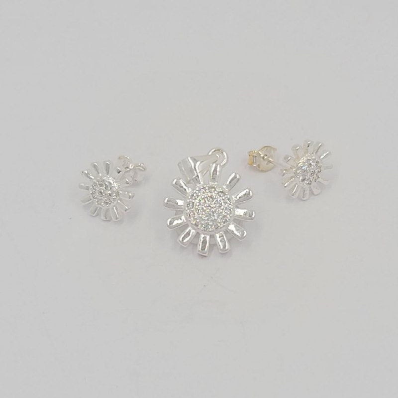 PSET2491 SET FORMA MARGARITA PLATA 9.25