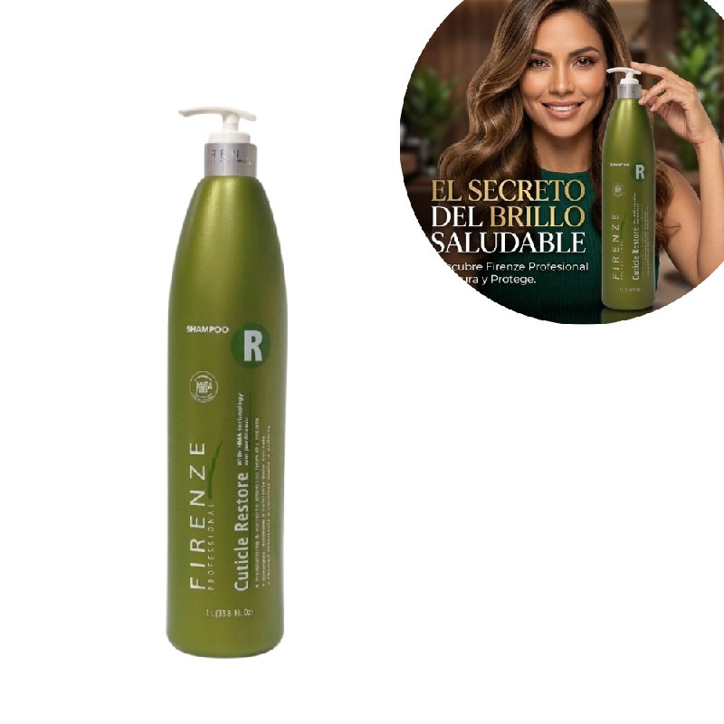 SHAMPOO HIDRATANTE, NUTRITIVO Y REPARADOR DE CUTICULA DEL CABELLO FIRENZE 1L