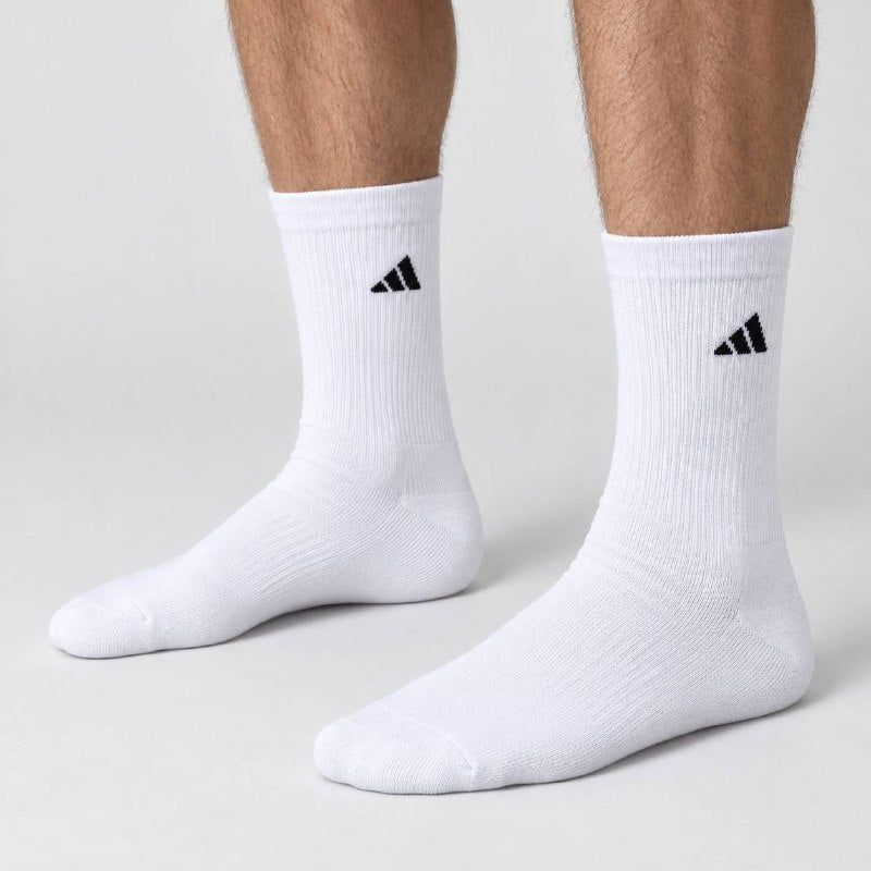 CALCETA MEDIA PANTORRILLA ADIDAS ORIGINAL 6 PARES TALLA HOMBRE 8-12  TALLA MUJER 10-13