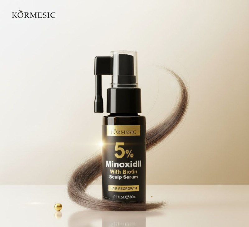 SUERO PARA EL CABELLO CON MINOXIDIL 5% PARA EL CRECIMIENTO DEL CABELLO KORMESIC 30ML