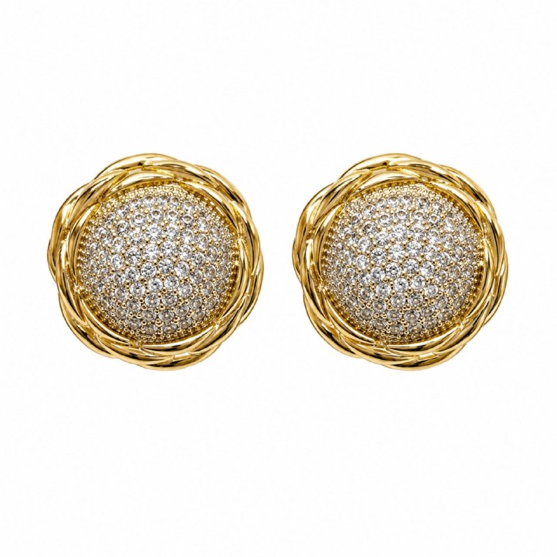 ARITOS DE ENCHAPE PARA DAMA 2CM