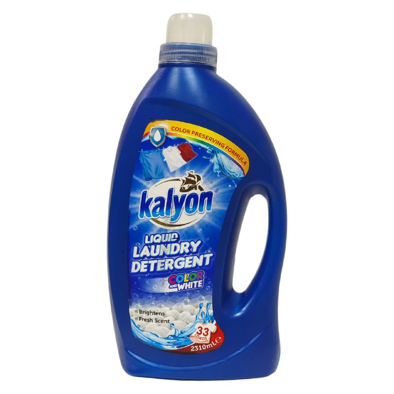 DETERGENTE LIQUIDO PARA LAVAR ROPA DE COLOR Y BLANCA KALYON 2310ML