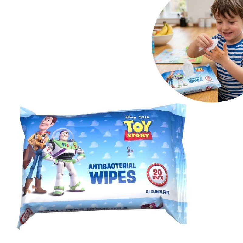 TOALLITAS HUMEDAS ANTIBACTERIALES PARA NIÑOS TOY STORY 20UND
