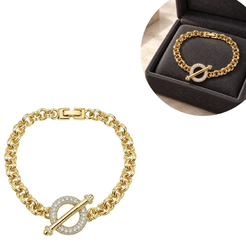 PULSERA DE ENCHAPE PARA DAMA 16CM