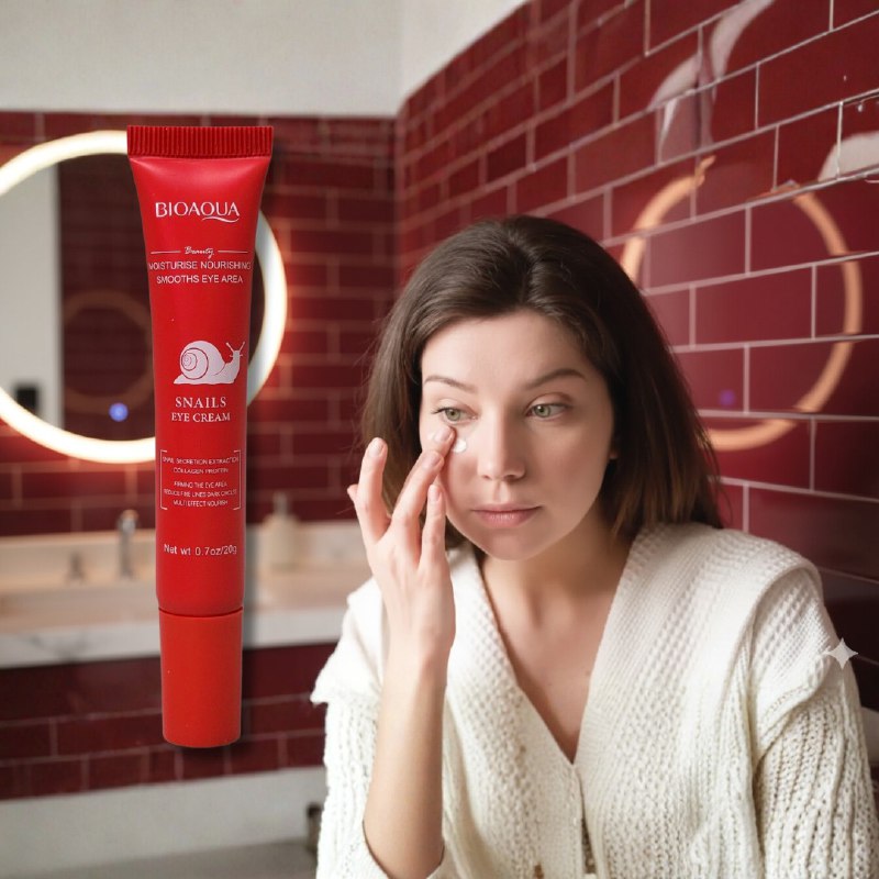 CREMA FACIAL PARA CONTORNO DE OJOS REGENERADOR Y REARFIRMANTE CON EXTRACTO DE BABA DE CARACOL BIOAQUA 20G