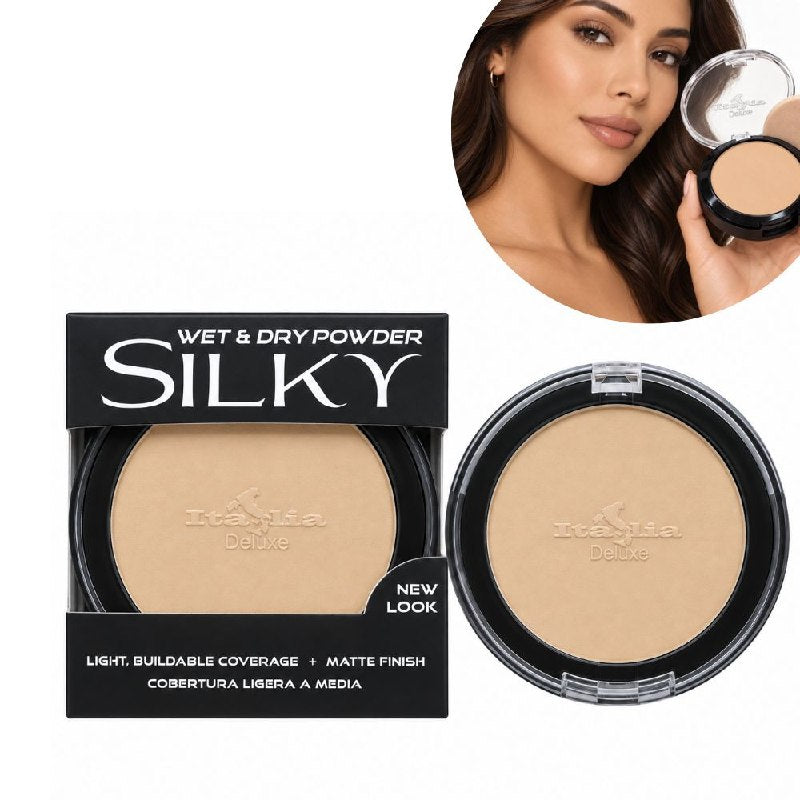 POLVO COMPACTO MATIFICANTE CON PROTECCION SOLAR TONO BUFF 02 ITALIA DELUXE 8G
