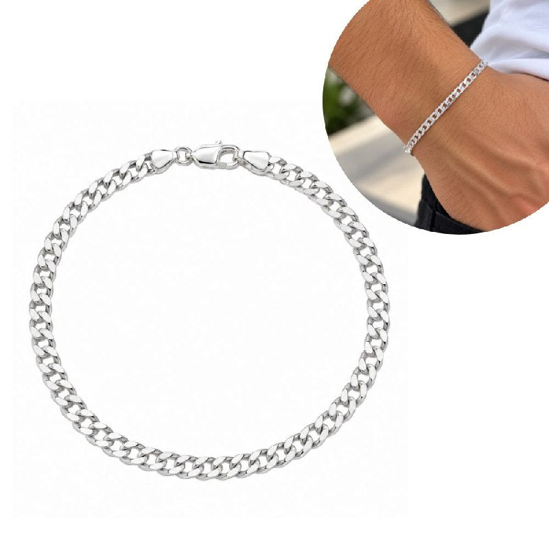 PULSERA DE PLATA 9.25 PARA HOMBRE MEDIDA 21CM PESO 2.9G