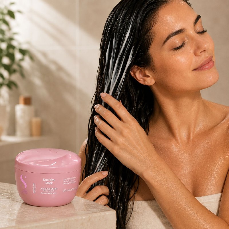 MASCARILLA PARA EL CABELLO NUTRITIVA E HIDRATANTE INTENSIVA PARA CABELLO SECO ALFAPARF 200ML