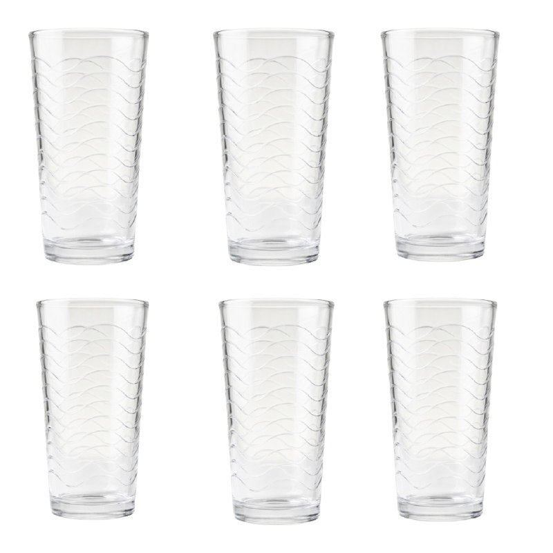 SET DE VASOS DE VIDRIO ELEGANTES Y VERSATILES DE 200ML BENELI HOME 6PCS