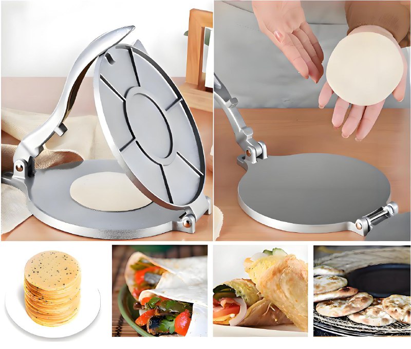 MAQUINA TORTILLERA PARA HACER TORTILLAS DE ALEACION DE ALUMINIO MEXICAN CAKE PRESSER