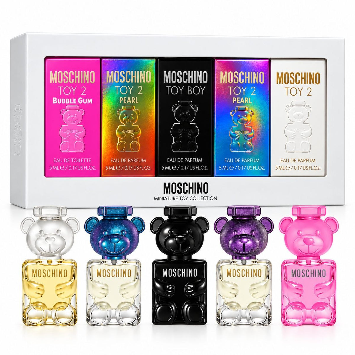 SET MINI MOSCHINO MINIATURE COLLECTION EDP 5MLX5 (U)