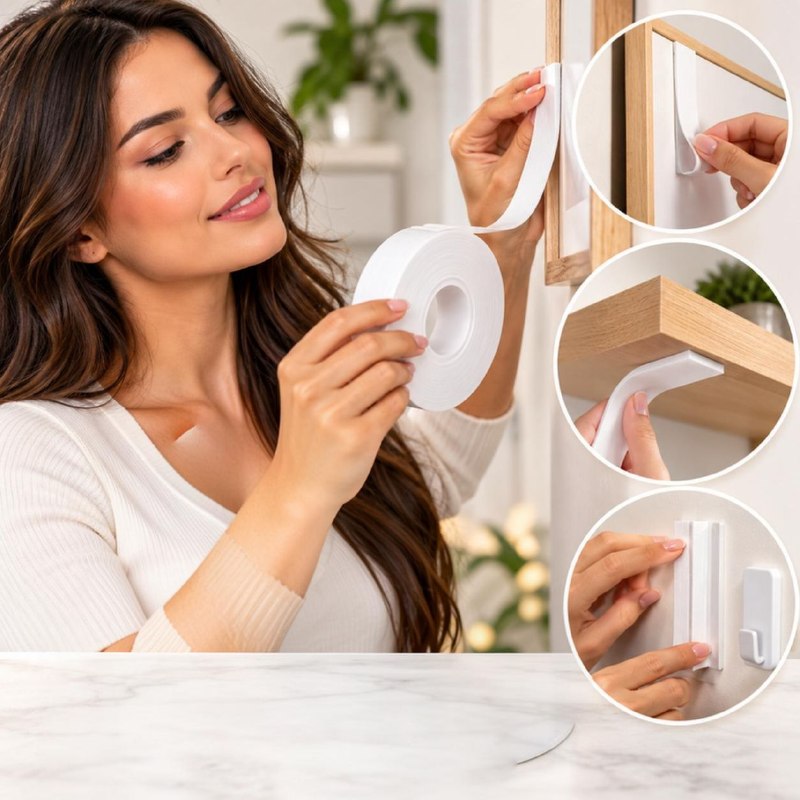 CINTA TAPE DOBLE CARA EXTRA FUERTE XTRATUFF 1.7CMX3.2M