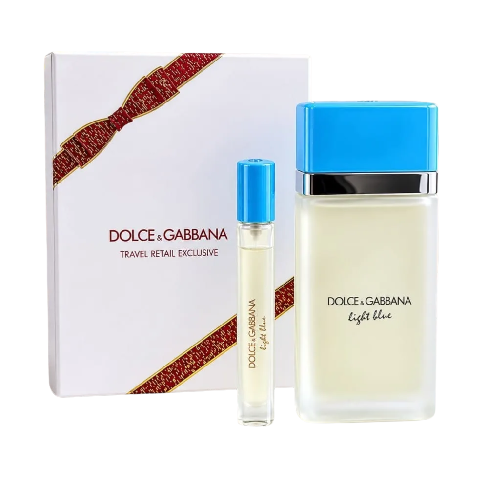SET DOLCE & GABBANA LIGHT BLUE EDP 100ML EDP 10ML (M)