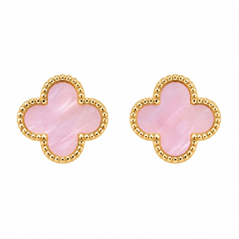 ARITOS DE ENCHAPE PARA DAMA CON DISEÑO DE FLOR 1CM