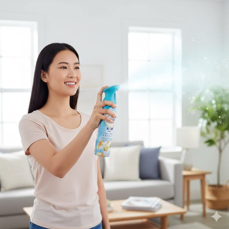 AMBIENTADOR AROMATIZANTE EN SPRAY DE AGUA REJUVENECEDORA Y FLOR DE NARANJA FEBREZE 250G