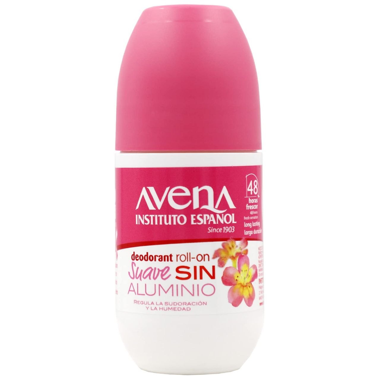 DESODORANTE ROLL-ON DE LARGA DURACION Y FORMULA LIBRE DE ALUMINIO AVENA INSTITUTO ESPAÑOL 75ML