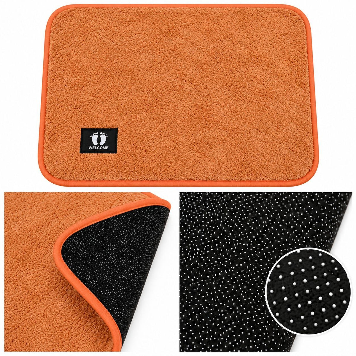 ALFOMBRA ANTIDESLIZANTE PARA BAÑO Y HOGAR BENELI HOME 58X38CM