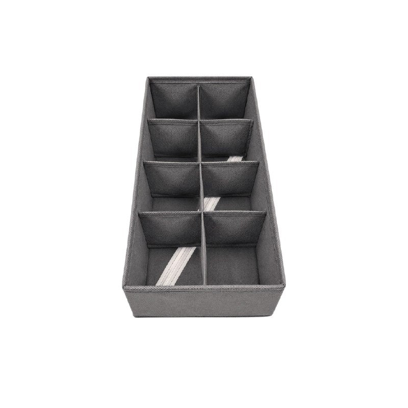 ORGANIZADOR PLEGABLE PARA CAJÓN DIVISOR DE TELA CON 8 COMPARTIMENTOS DE PRECISIÓN MNT HOME 28.5 x 14 CM