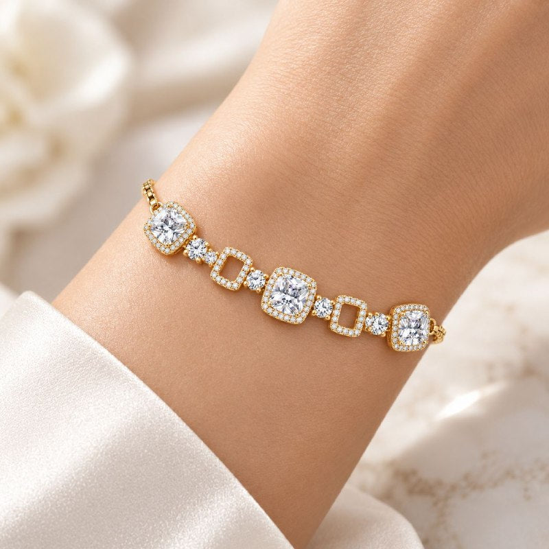 PULSERA DE ENCHAPE PARA DAMA 16CM