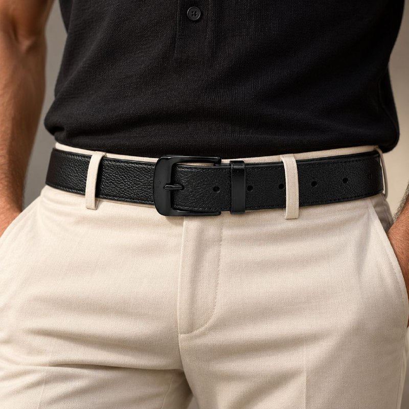 FAJA ORIGINAL GUESS PARA CABALLERO COLOR NEGRO TALLA M 34-36