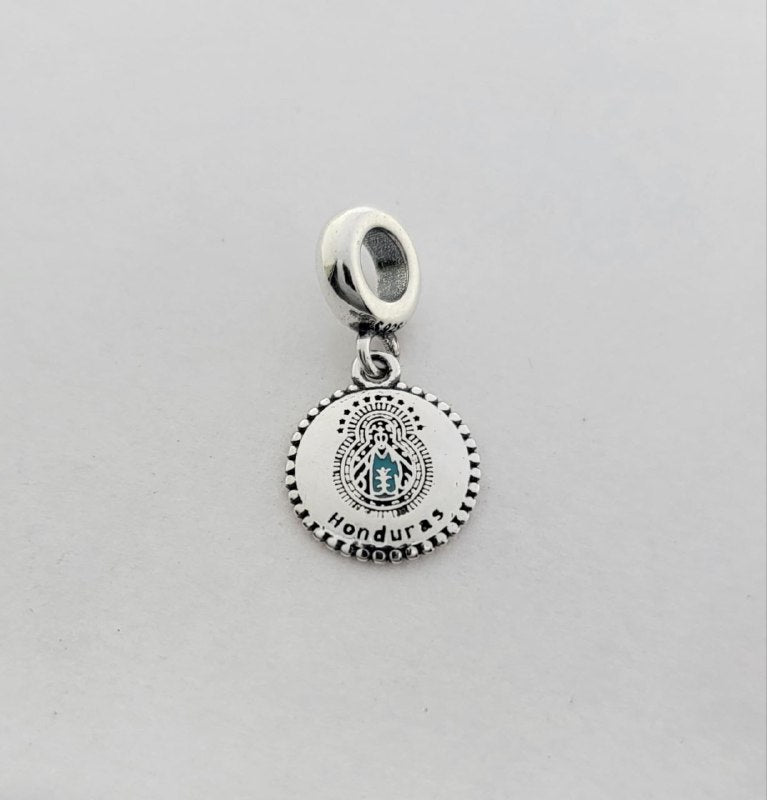 PCHARM4057$2 FORMA VIRGEN DE SUYAPA HONDURAS PANDORA PLATA 9.25