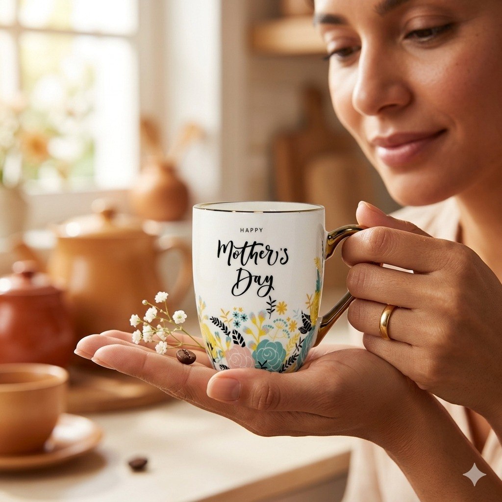 TAZA DE REGALO PARA MAMÁ LIFE ART 350ML 8X5X10CM