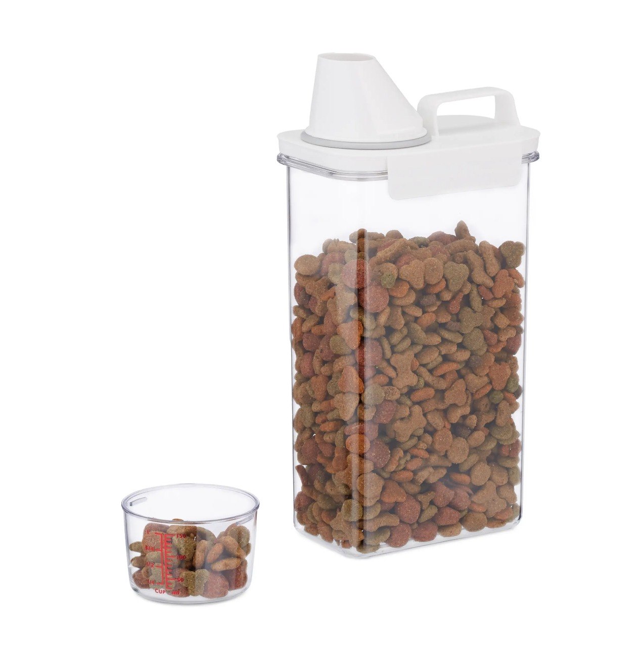 RECIPIENTE DE ALMACENAMIENTO PARA ALIMENTOS HERMETICO CON VASO MEDIDOR WINDROSE 2.3L 30X10X15CM