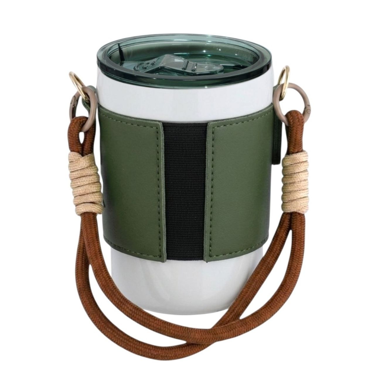 TAZA DE VIAJE DE PORCELANA CON FUNDA PROTECTORA TERMICA ESTILO URBANO LIFE ART 420ML