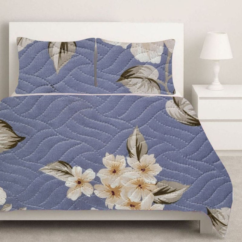 JUEGO DE SABANAS CAMERA EDREDON REVERSIBLE DE 3PCS QUEEN BENELI HOME