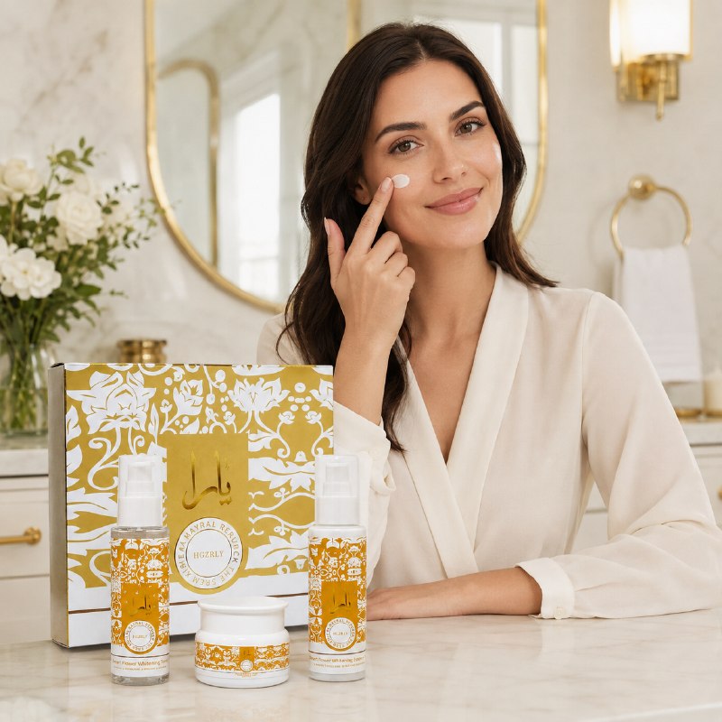 SET DE CUIDADO FACIAL TRIPLE HIDRATACION Y EFECTO ACLARANTE HGZRLY (AROMA SIMILAR YARA TOUS)