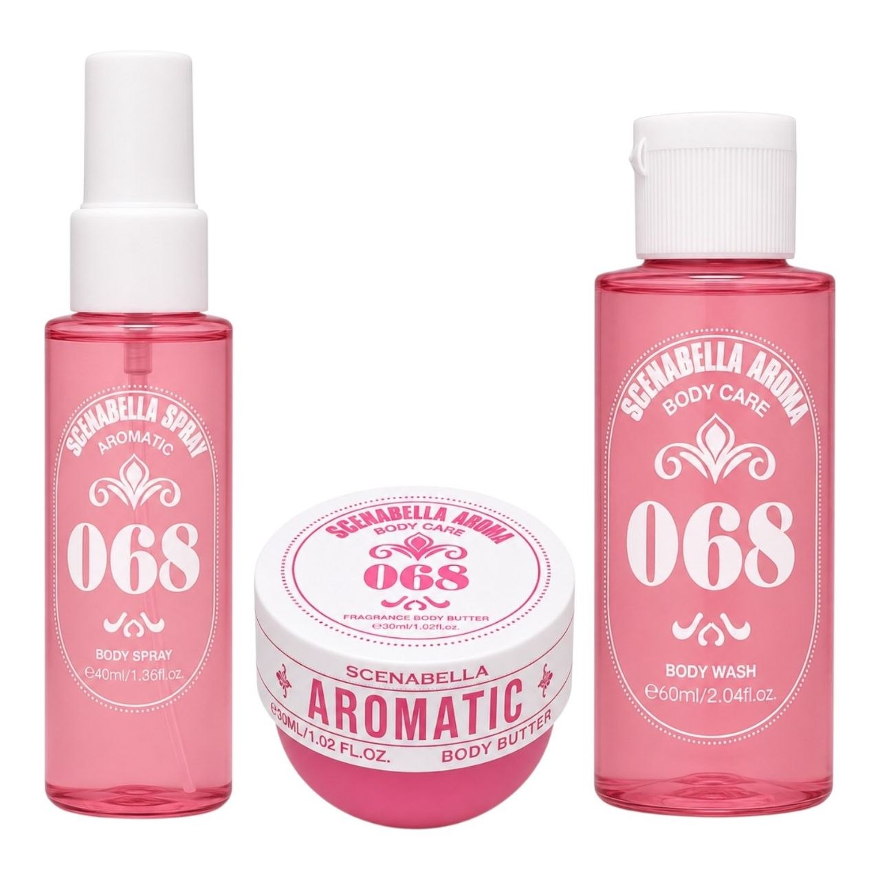 SET SCENABELLA AROMATIC JOURNEY 068 BODY SPRAY 40ML CREMA CORPORAL 30ML GEL DE DUCHA 60ML (M) (AROMA SIMILAR A SOL DE JANEIRO CHEIROSA 68)