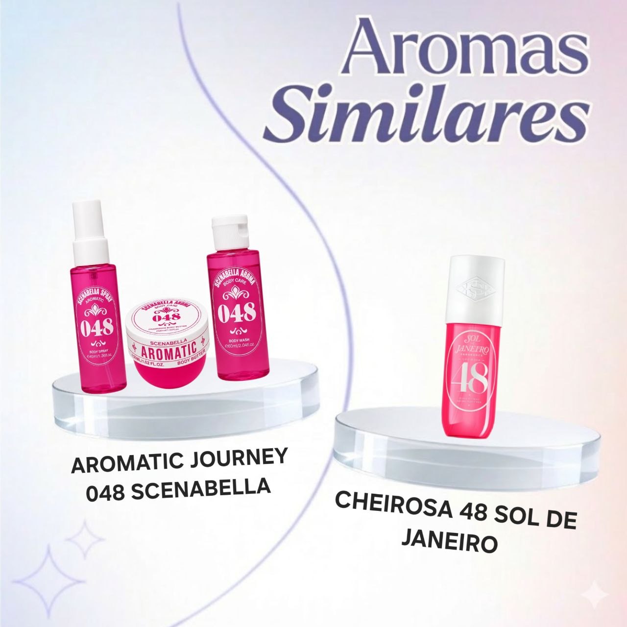 SET SCENABELLA AROMATIC JOURNEY 048 BODY SPRAY 40ML CREMA CORPORAL 30ML GEL DE DUCHA 60ML (M) (AROMA SIMILAR A SOL DE JANEIRO CHEIROSA 48)