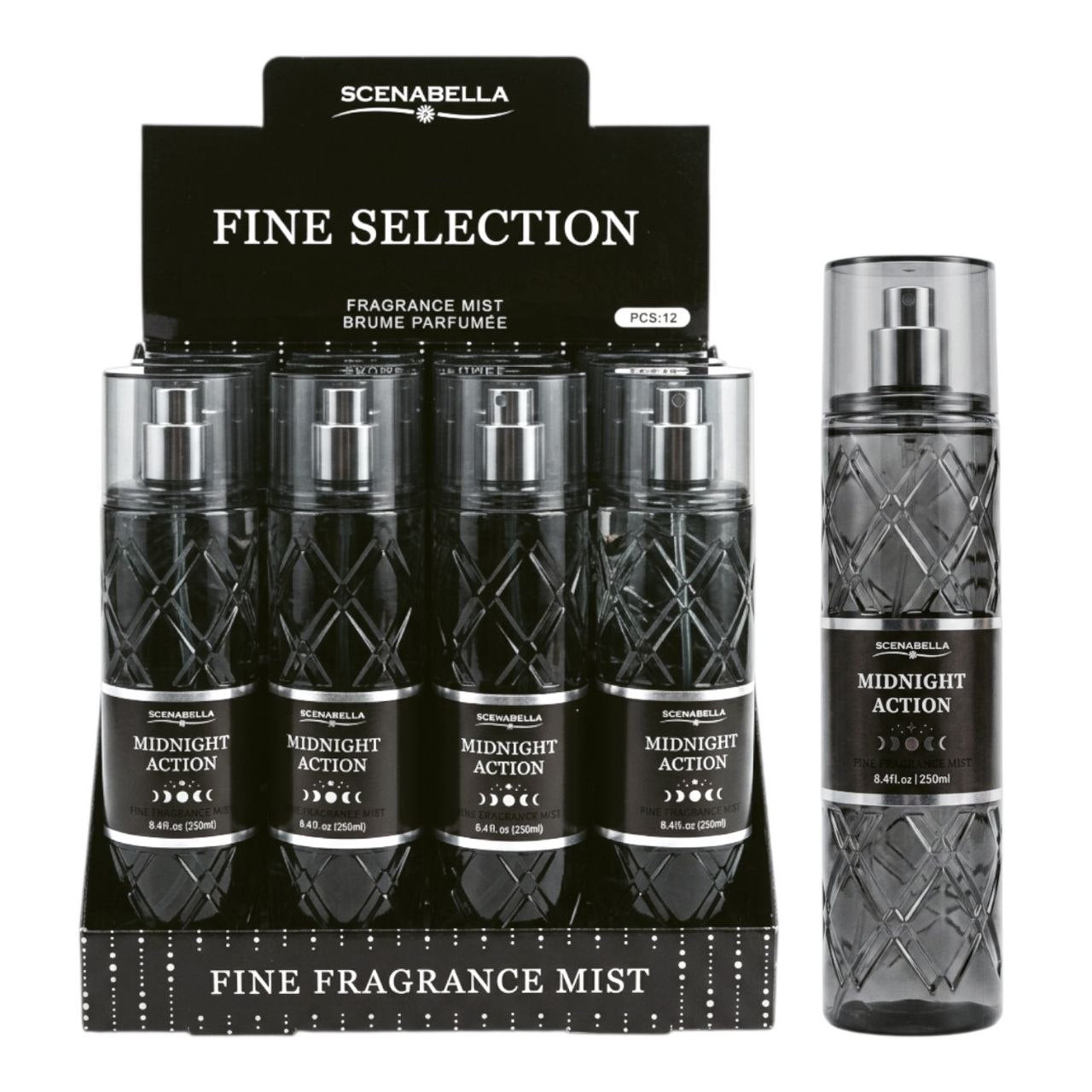 SPLASH SCENABELLA MIDNIGHT ACTION 250ML (M) (AROMA SIMILAR A BATH & BODY WORKS MIDNIGHT ADDICTION)
