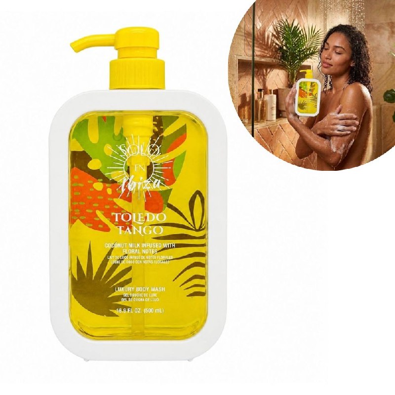 GEL DE DUCHA HUMECTANTE Y AROMATICO A LECHE DE COCO Y NOTAS FLORALES SOLO EN IBIZA 500ML