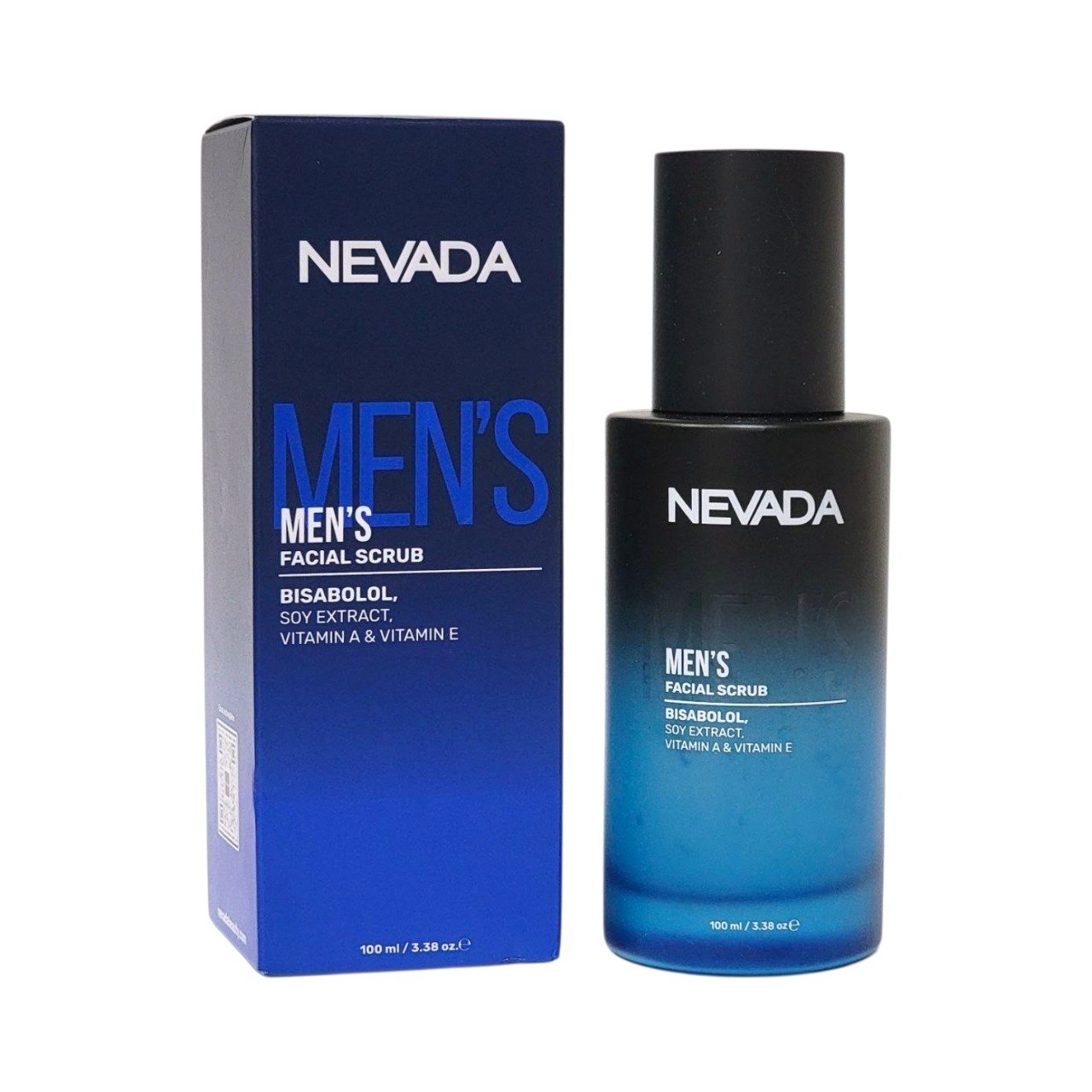 EXFOLIANTE FACIAL PARA HOMBRES CON BISABOLOL EXTRACTO DE SOYA Y VITAMINAS A Y E NEVADA 100ML