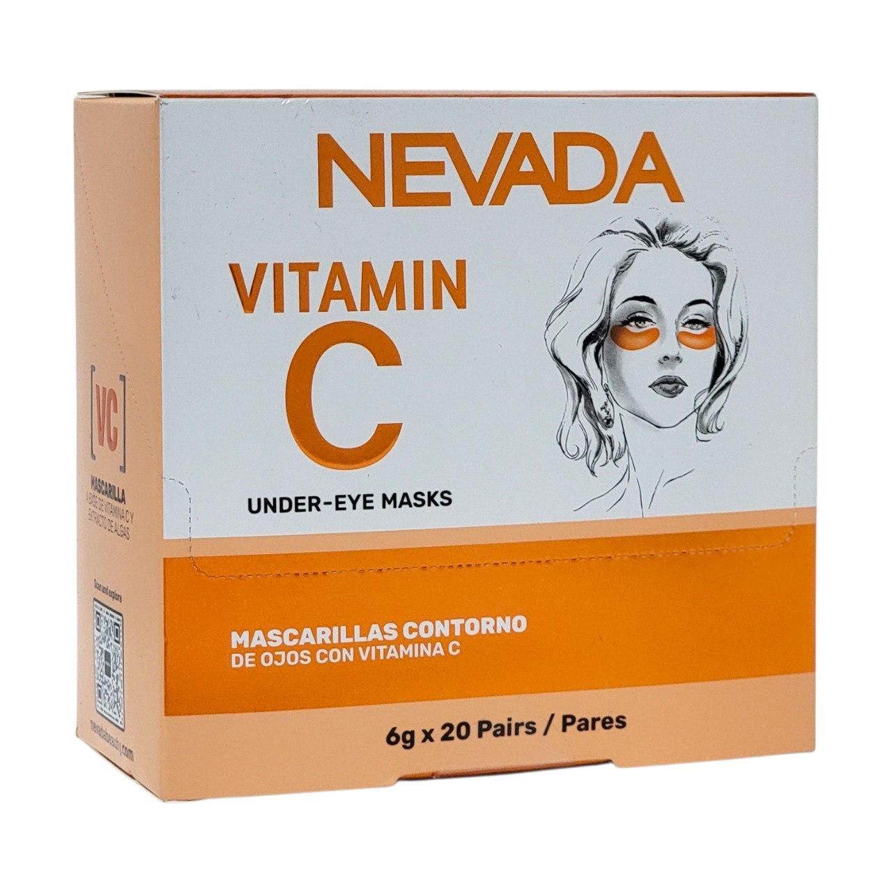 PARCHES HIDRATANTES DE OJOS REVITALIZANTES CON VITAMINA C Y EXTRACTO DE ALGAS MARINAS 1 PAR NEVADA 6G