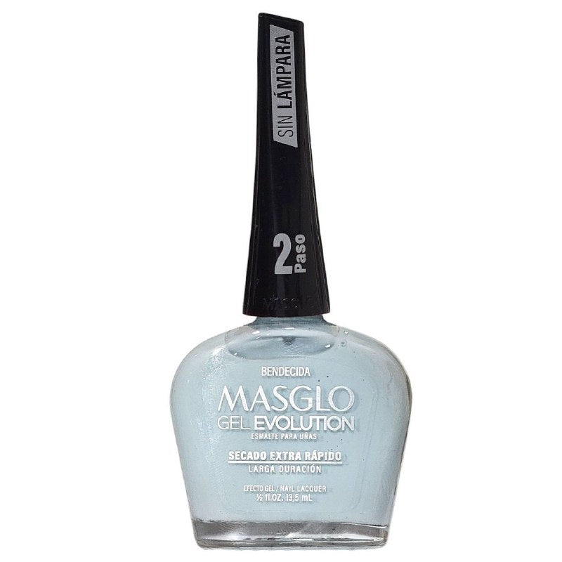 ESMALTE PARA UÑAS DE SECADO RAPIDO TONO BENDECIDA MASGLO 13.5ML PASO 2