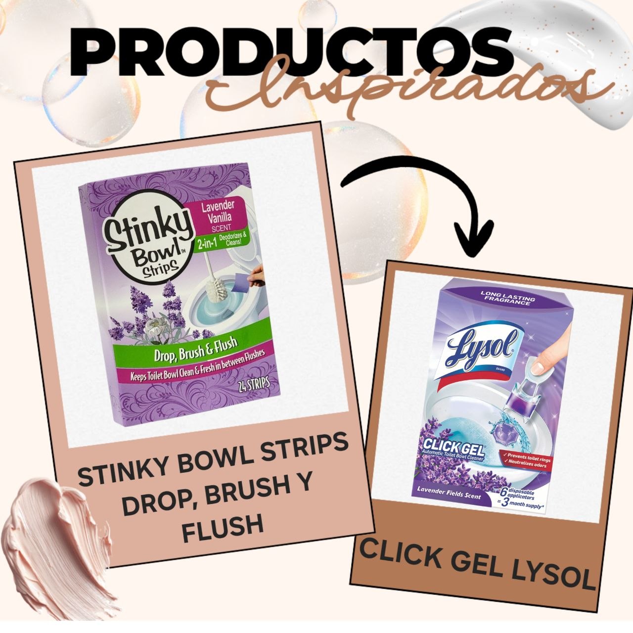 TIRAS LIMPIADORAS PARA EL INODORO CON AROMA A LAVANDA Y VAINILLA 24UND STINKY BOWL