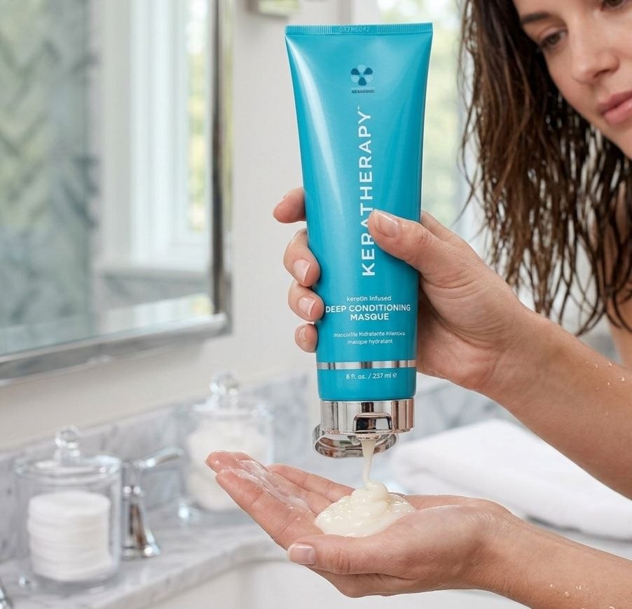 MASCARILLA PARA EL CABELLO HIDRATANTE INTENSIVA PARA CABELLO SECO CON QUERATINA KERRATHERAPY 237ML