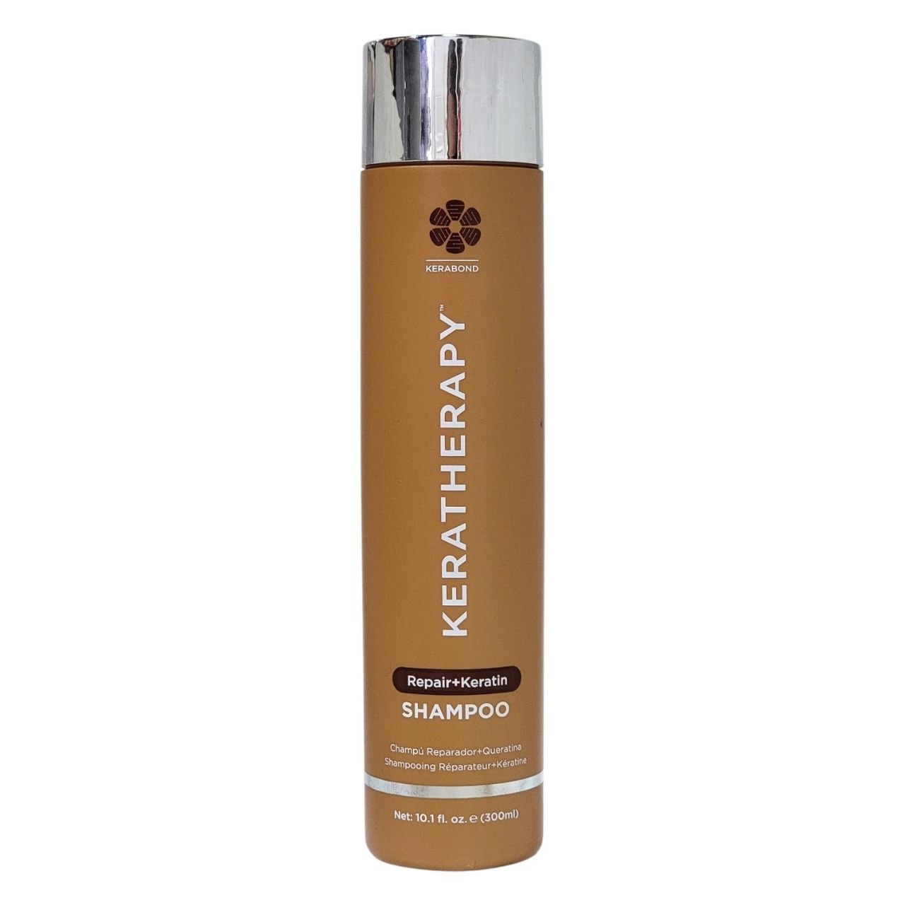 SHAMPOO REPARADOR PARA CABELLO DAÑADO CON QUERATINA EXTRACTO DE CAVIAR Y ACEITE DE ARGAN KERATHERAPY 300ML