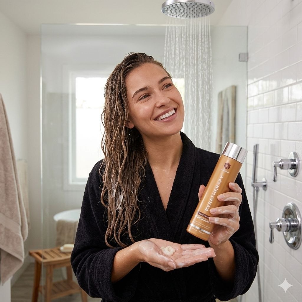 ACONDICIONADOR REPARADOR PARA CABELLO DAÑADO CON QUERATINA EXTRACTO DE CAVIAR Y ACEITE DE ARGAN KERATHERAPY 300ML