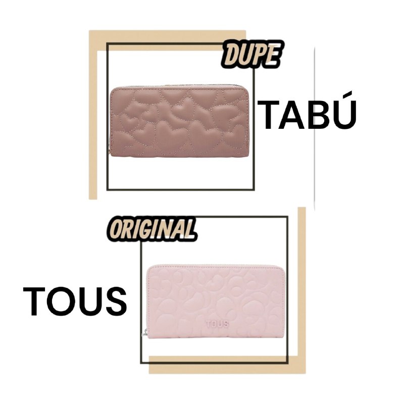 MONEDERO ECONÓMICO TABU 20X10CM (DUPE DE TOUS)