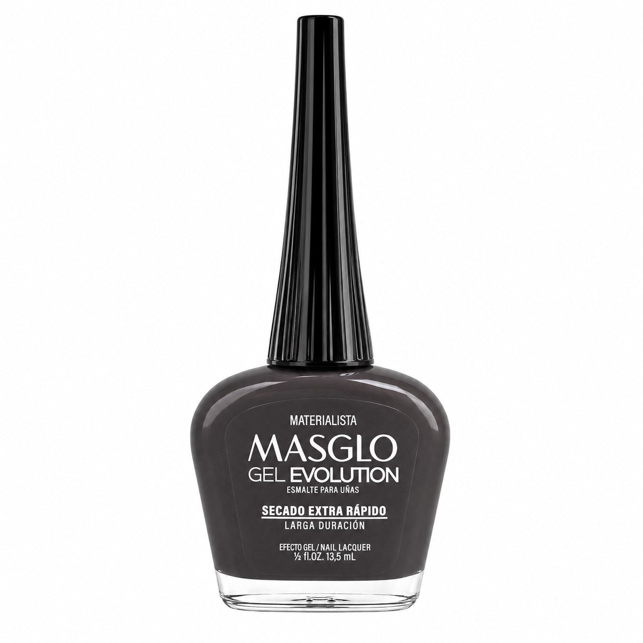 ESMALTE DE UÑAS CON EFECTO GEL DE SECADO EXTRA RÁPIDO MASGLO GEL EVOLUTION PASO 2 "ESTILO MATERIALISTA" 13.5 ML