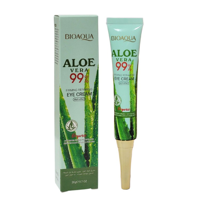 CREMA FACIAL PARA EL CONTORNO DE OJOS REPARADORA Y REAFIRMANTE DE ALOE VERA BIOAQUA 20G
