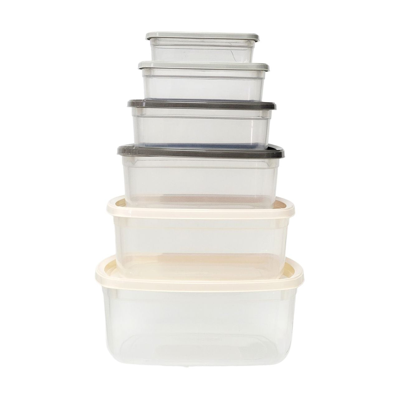 SET DE RECIPIENTES PANAS PARA ALIMENTOS HERMETICOS APILABLES 6PCS SOFTCHEF