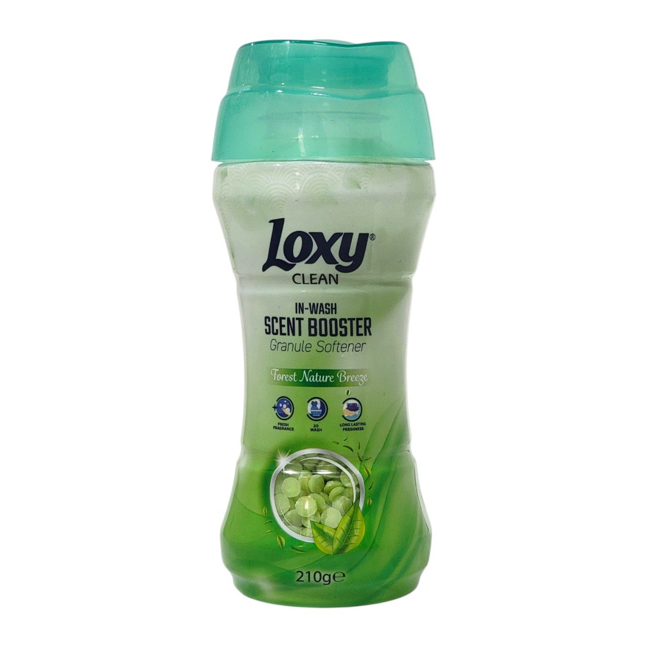 POTENCIADOR DE AROMA Y SUAVIZANTE PARA LAVANDERIA CON AROMA BRISA NATURAL DE BOSQUE LOXY 210G