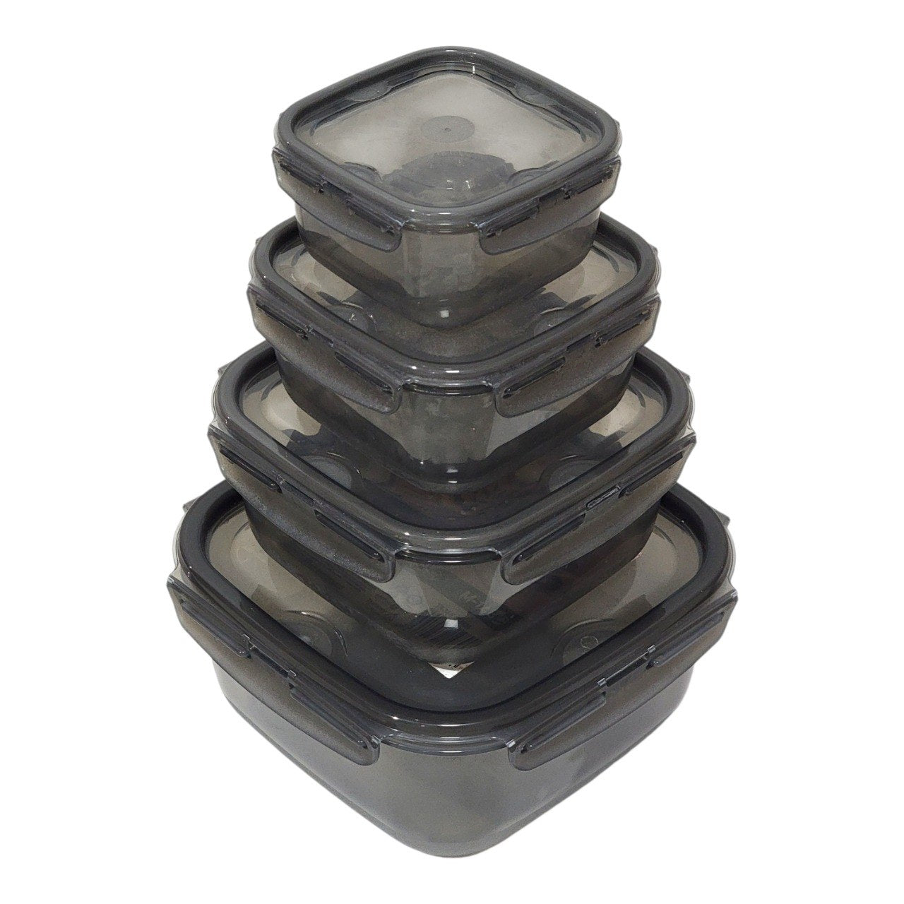 SET DE RECIPIENTES PANAS PARA ALIMENTOS 4PCS DIFERENTES TAMAÑOS LOCK&FIT